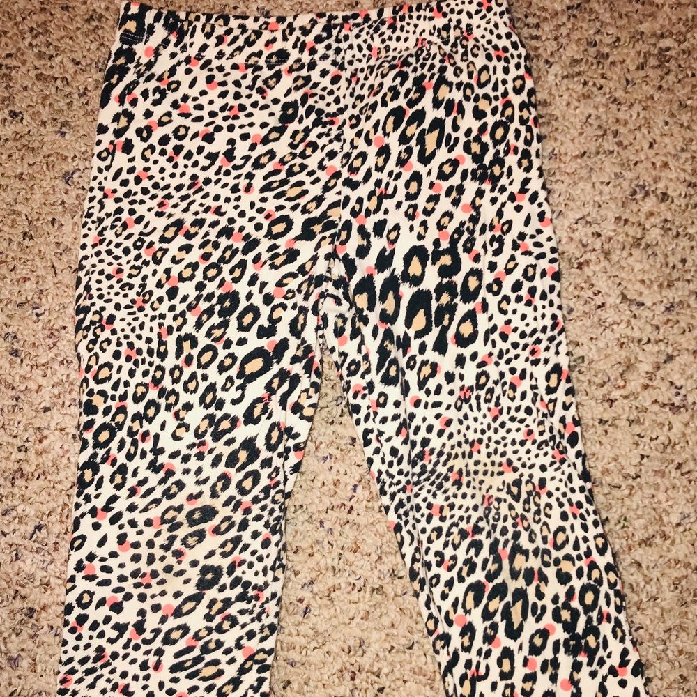 Girls Cheetah Print Leggings
